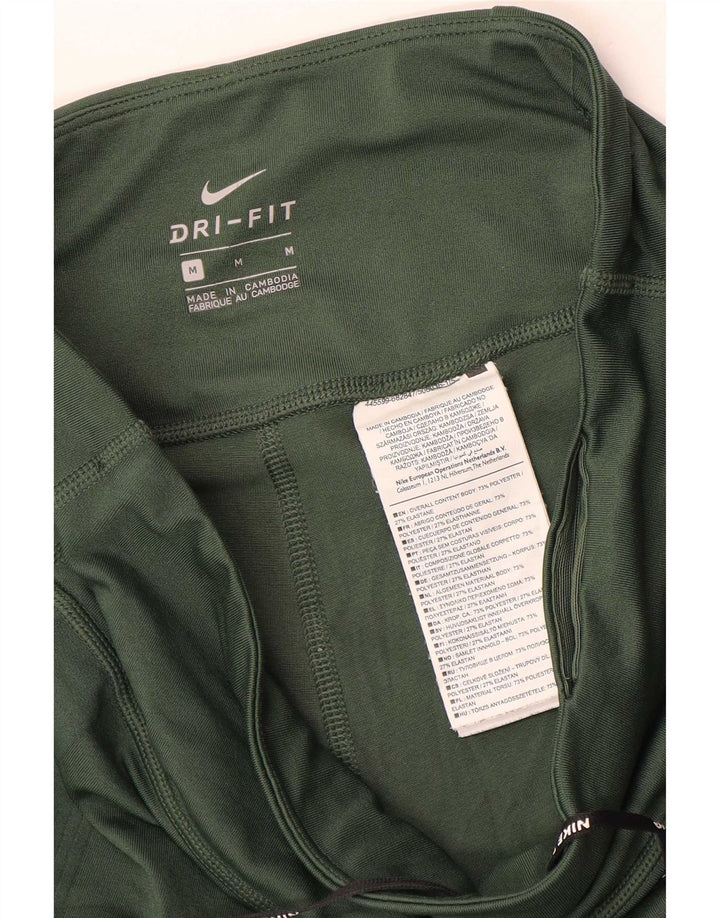 Leggings Nike Dri Fit Feminina UK 14 Poliéster Verde Médio
