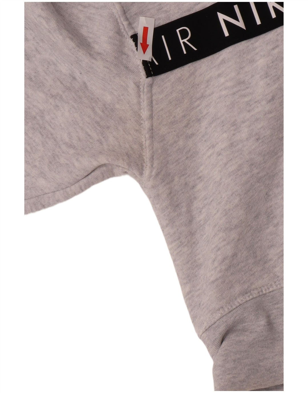 Moletom Nike Feminino Crop Graphic Jumper UK 10 Pequeno Cinza Flecked