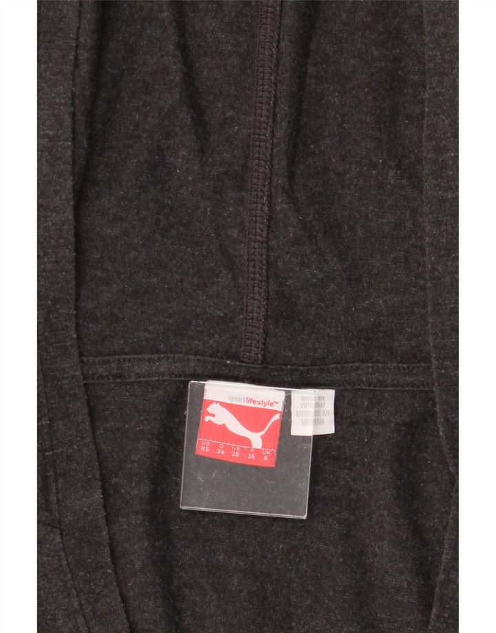 PUMA Womens Hooded Top Long Sleeve UK 8 Small  Grey Vintage Puma and Second-Hand Puma from Messina Hembry 