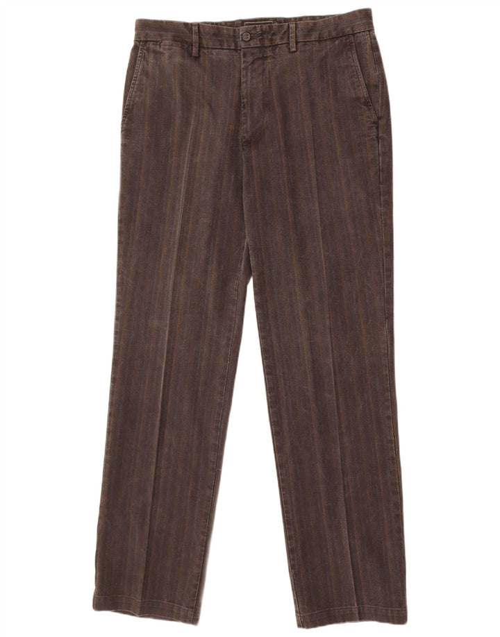 Calça Chino Masculina Marlboro Classics EU 52 XL W34 L33 Cinza Listrado