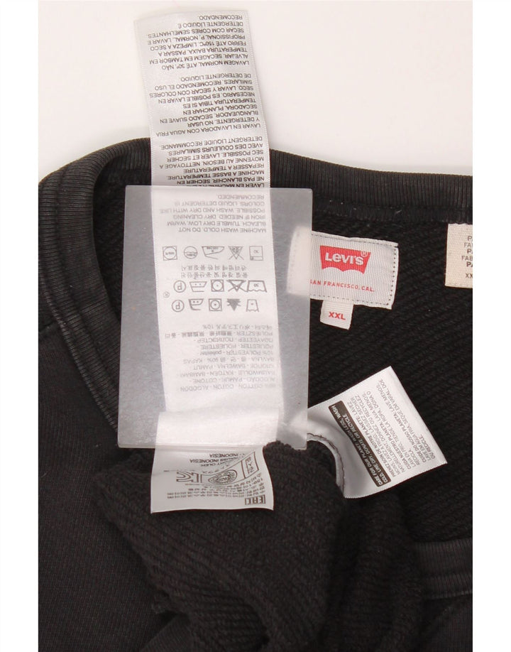 Moletom masculino Levi's Jumper 2XL algodão preto
