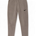 Calça de treino masculina Nike Dri Fit joggers cinza médio algodão manchado