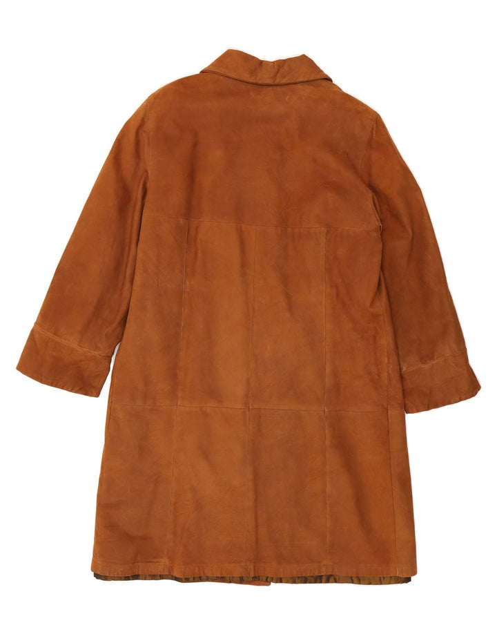VINTAGE Womens Leather Coat IT 48 XL Brown Leather Vintage Vintage and Second-Hand Vintage from Messina Hembry 