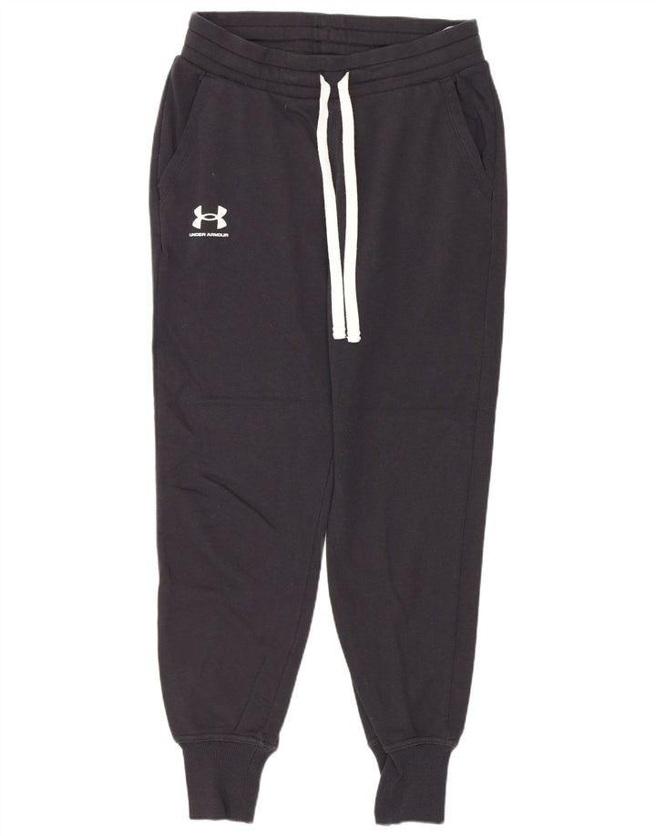 Calça de treino masculina Under Armour joggers pequeno algodão azul marinho