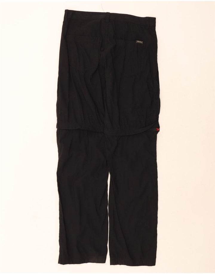EDDIE BAUER Womens Straight Casual Trousers W32 L34 Black Nylon Vintage Eddie Bauer and Second-Hand Eddie Bauer from Messina Hembry 