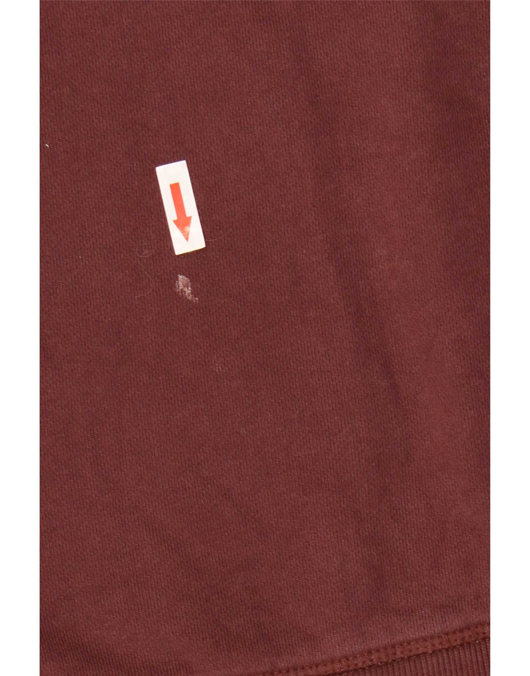 Zara Mens Hoodie Jumper Pequeno Algodão Marrom