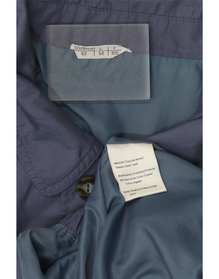 Jaqueta bomber masculina vintage IT 60 5XL poliéster azul marinho