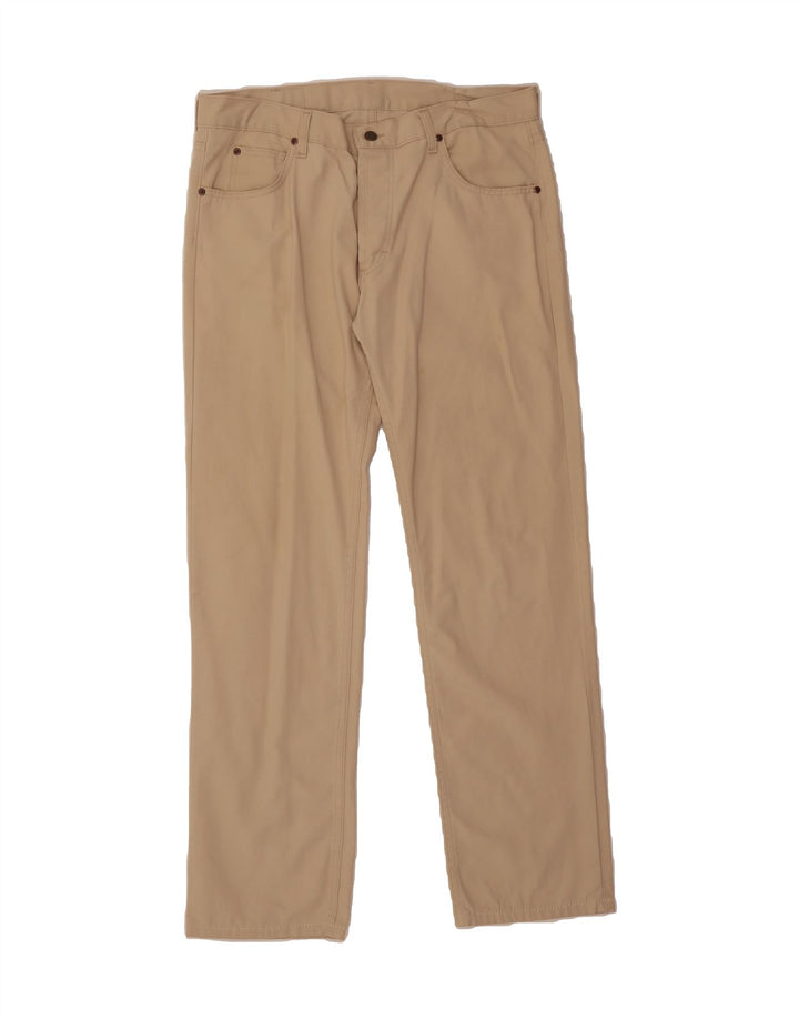 LEE Mens Straight Casual Trousers W36 L34 Beige Cotton Vintage Lee and Second-Hand Lee from Messina Hembry 