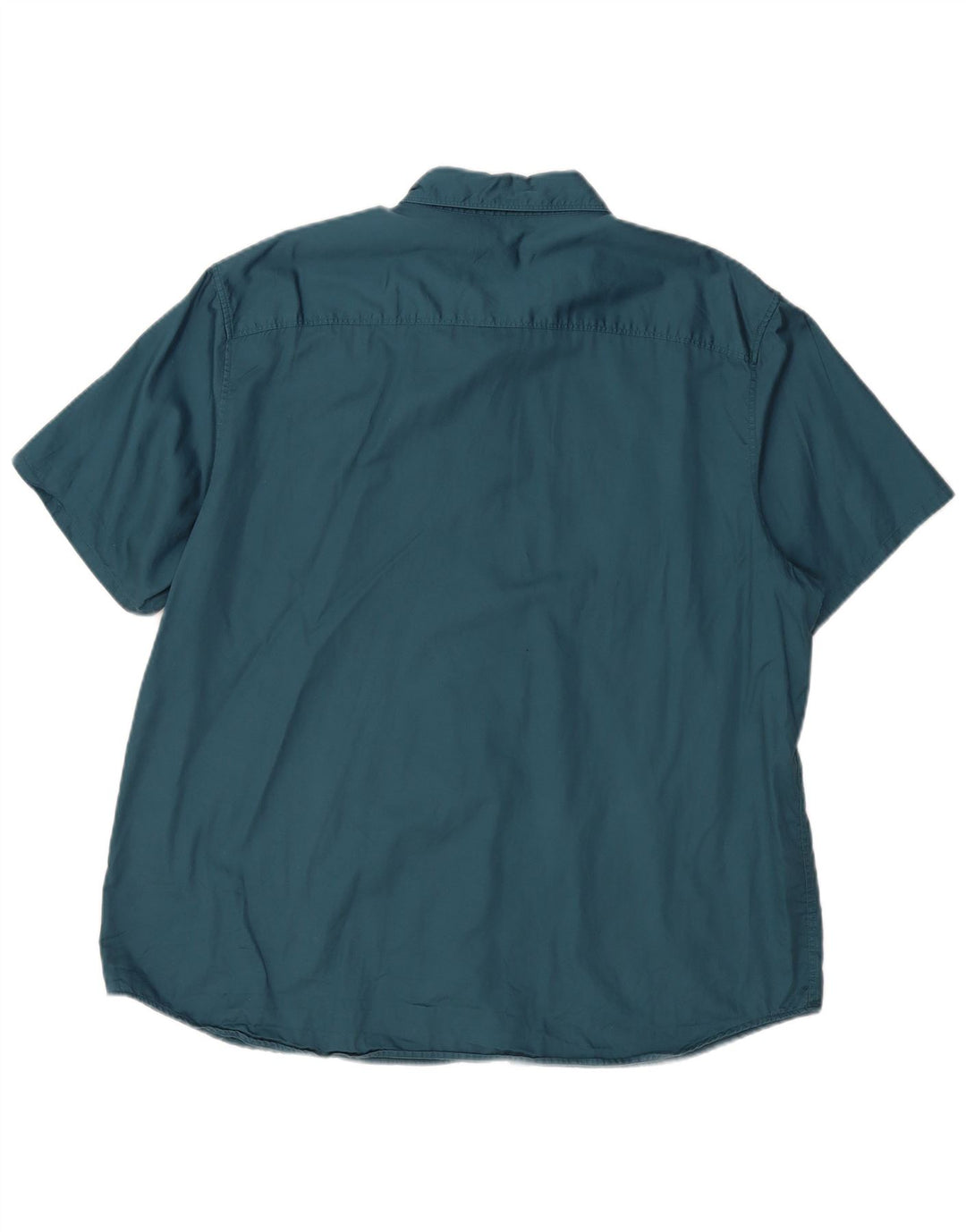 CALVIN KLEIN Camisa masculina de manga curta 2XL algodão azul