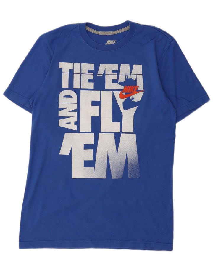 Camiseta Nike Masculina Regular Fit Graphic Top Pequeno Azul