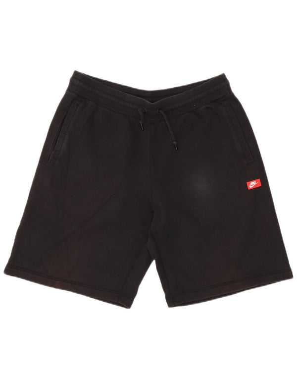Shorts esportivos gráficos masculinos NIKE grandes de algodão preto