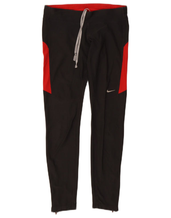 Leggings Nike Dri Fit para mulher UK 8 pequeno preto colorblock poliéster