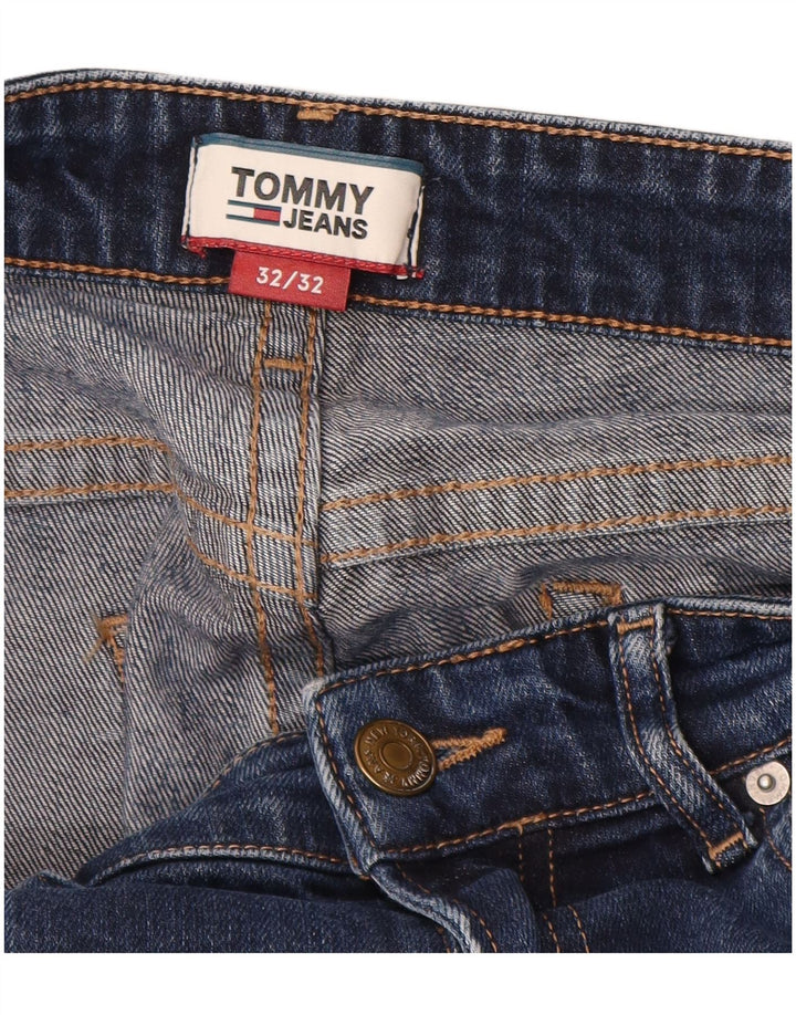 TOMMY HILFIGER Masculino Bootcut Jeans W32 L32 Azul Algodão