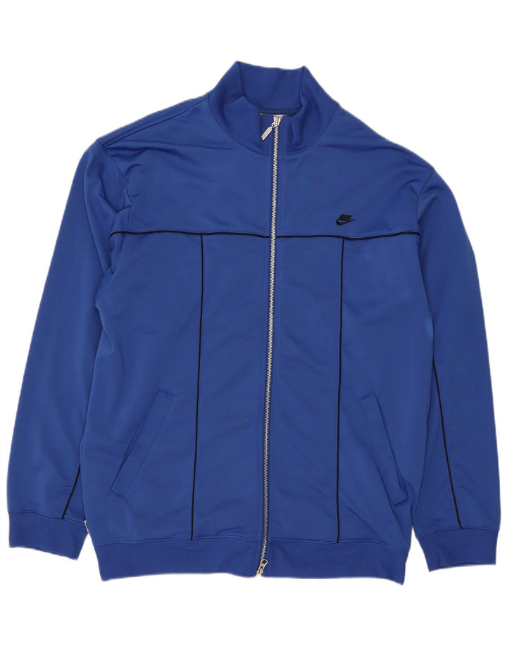 NIKE Mens Tracksuit Top Jacket Grande Azul Poliéster