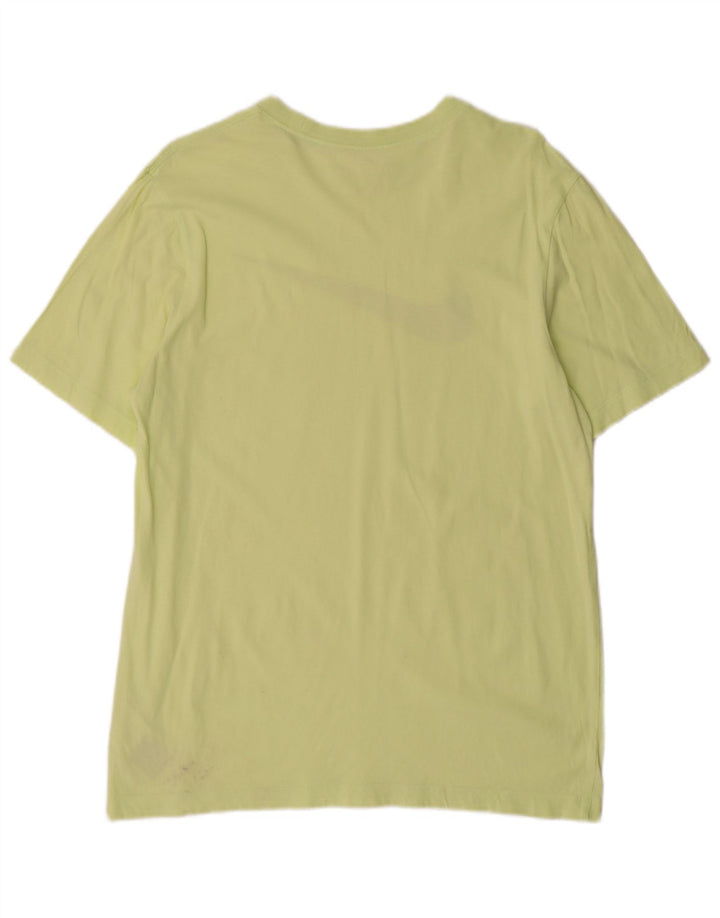 Camiseta Nike masculina gráfica Top médio algodão verde