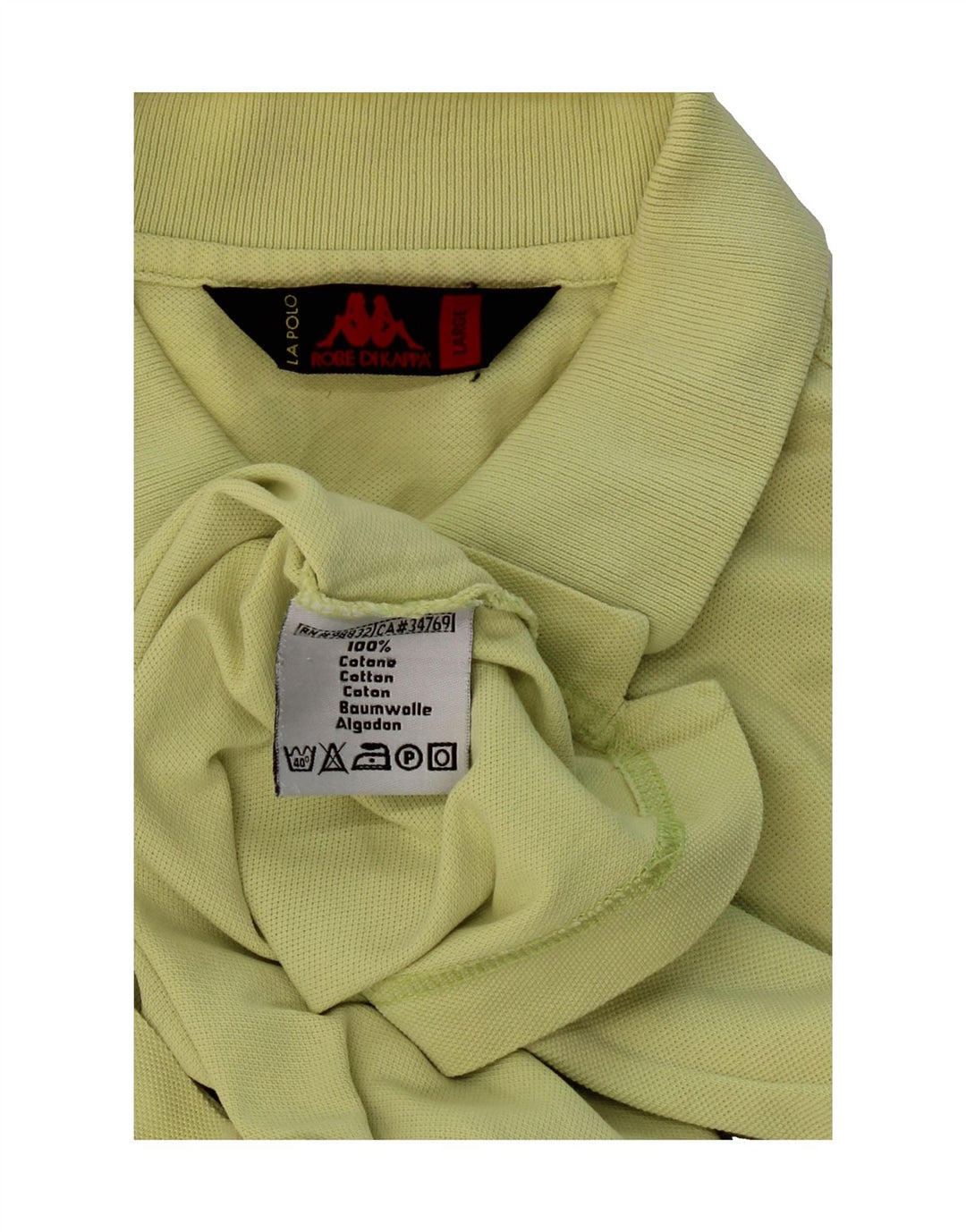 KAPPA Mens Polo Shirt Large Green Cotton Vintage Kappa and Second-Hand Kappa from Messina Hembry 