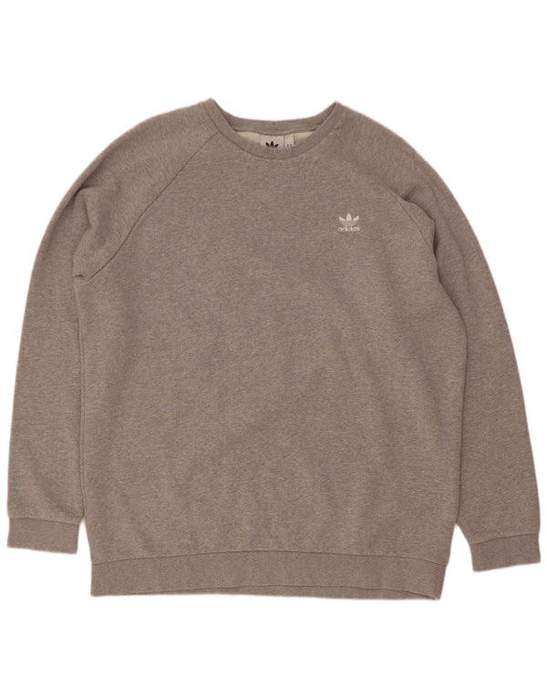 Adidas Mens Moletom Jumper XL Cinza Algodão
