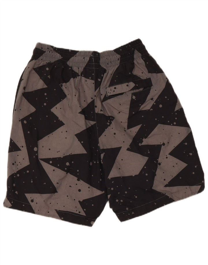Jordan Mens Sport Shorts Pequeno Cinza Geométrico Nylon