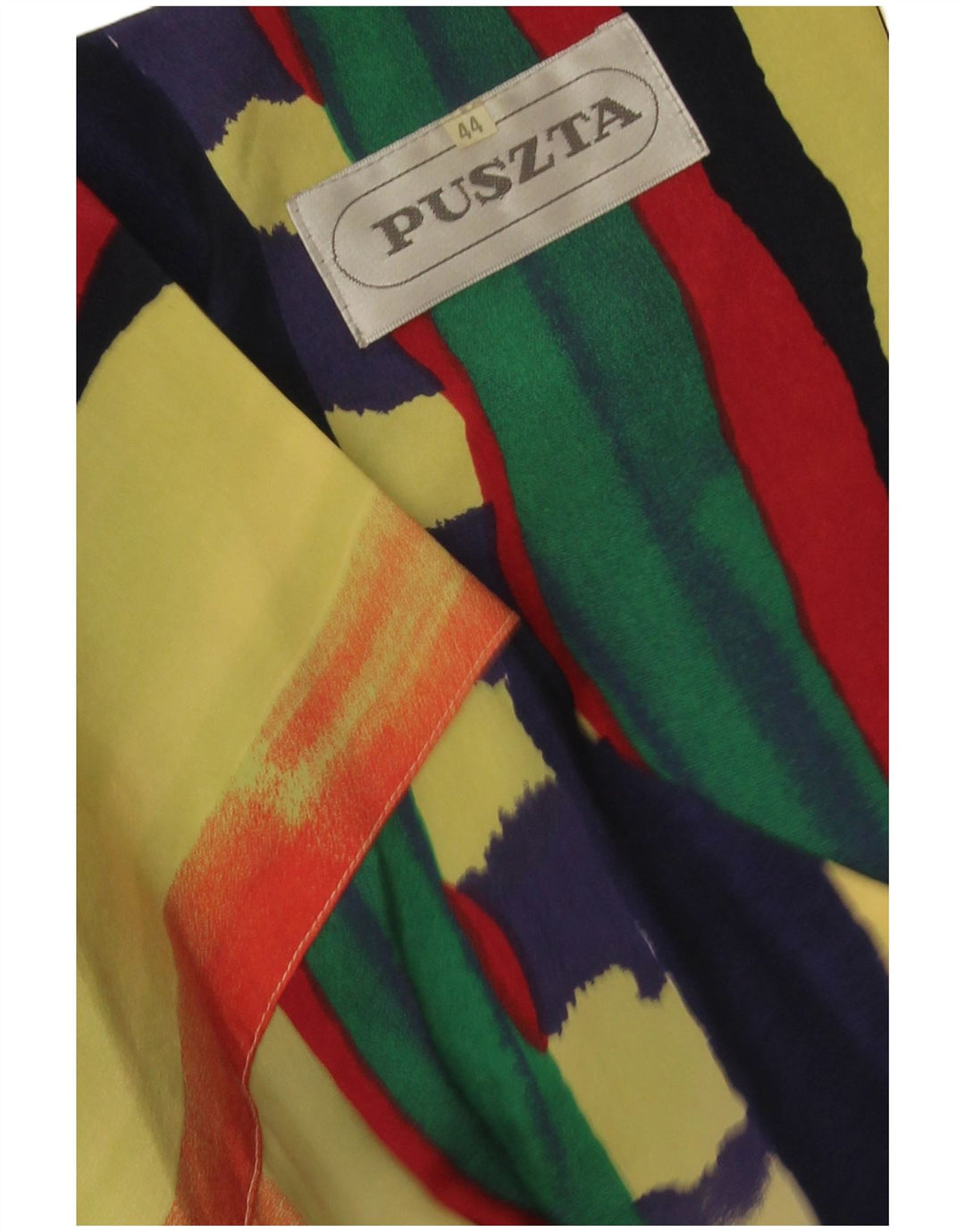 Vestido camisa feminino Puszta de manga curta IT 44 médio listrado multicolorido