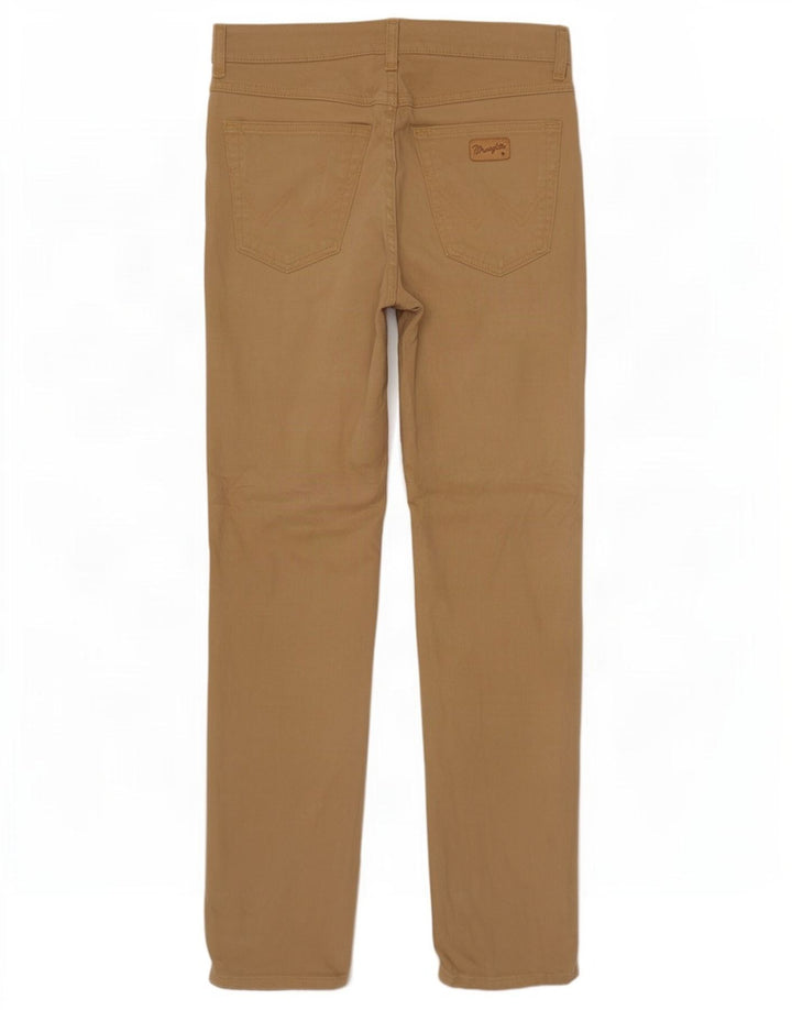 Wrangler Masculino Texas Stretch Straight Jeans W32 L30 Algodão Marrom