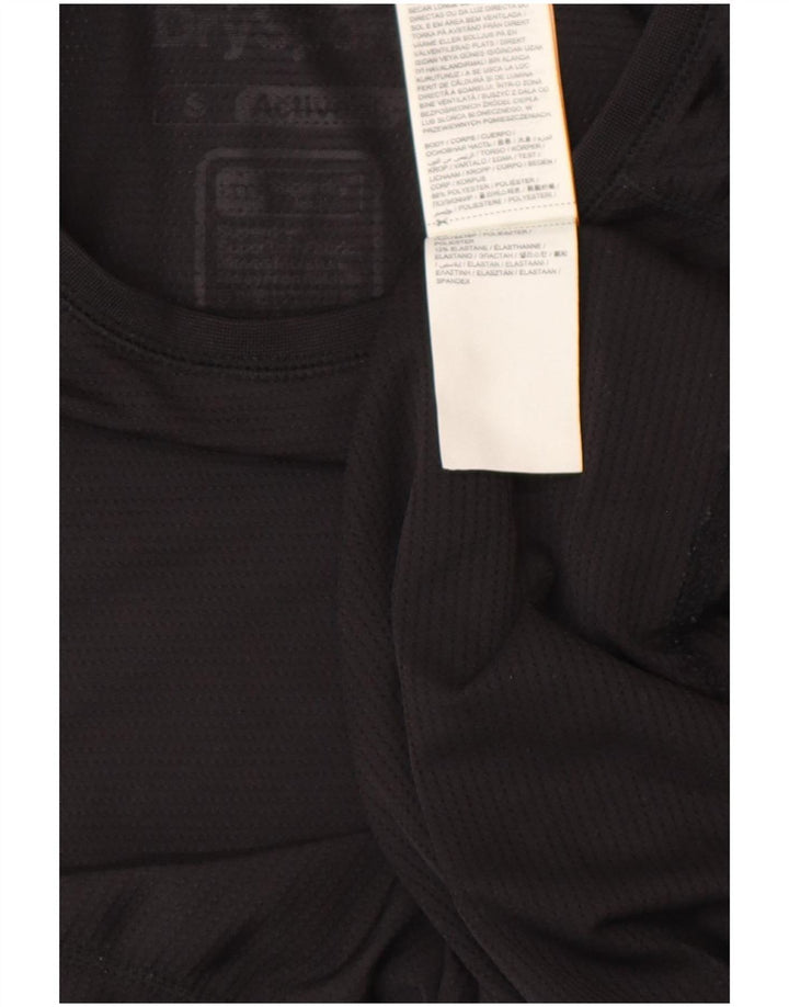 Superdry Mens Lash Graphic T-Shirt Top Pequeno Poliéster Preto