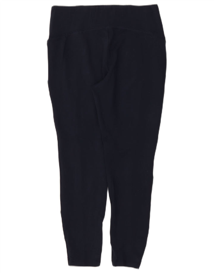 Leggings femininos Marks & Spencer UK 14 grandes viscose azul marinho