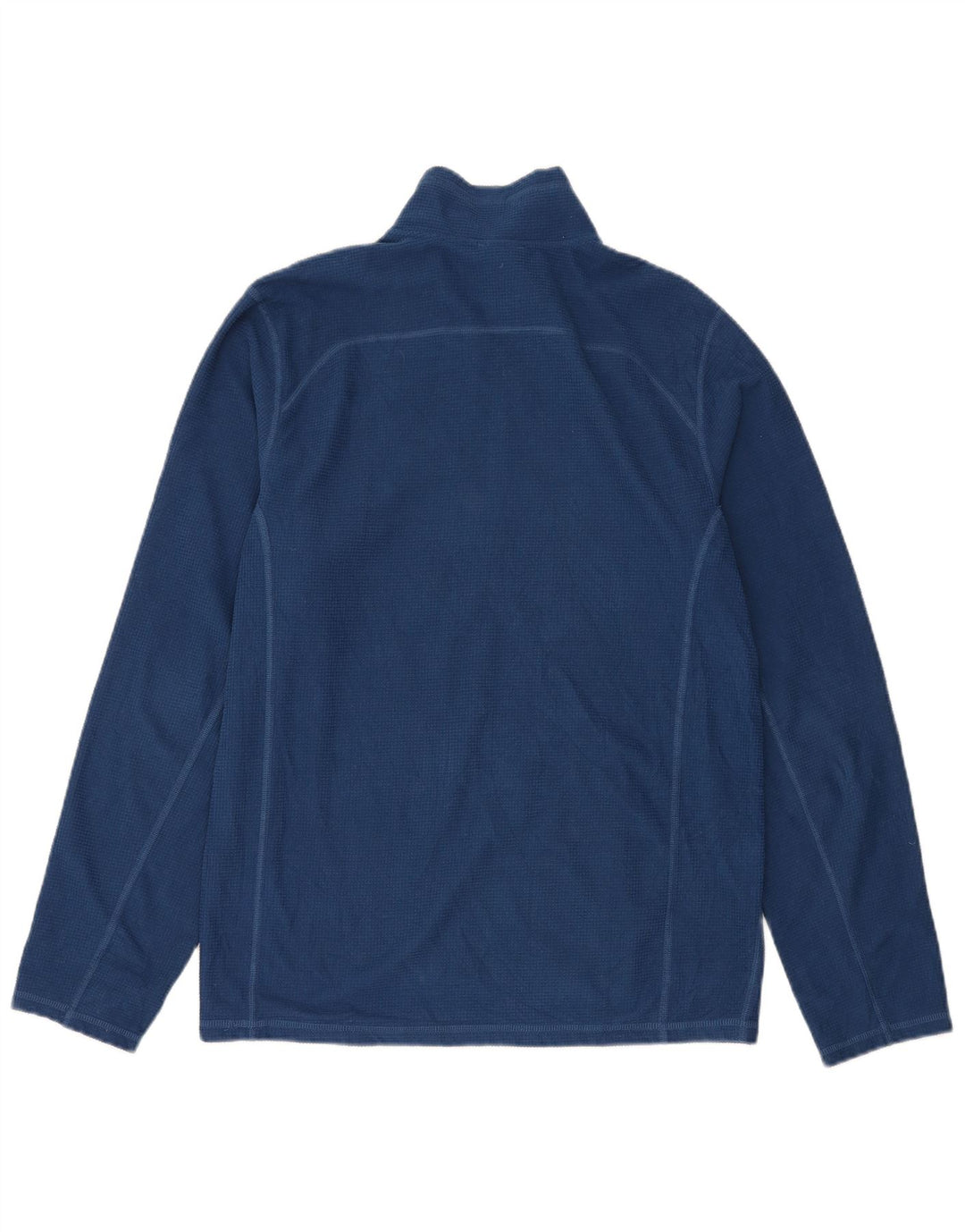 Suéter de lã masculino The North Face com zíper e gola média azul marinho poliéster