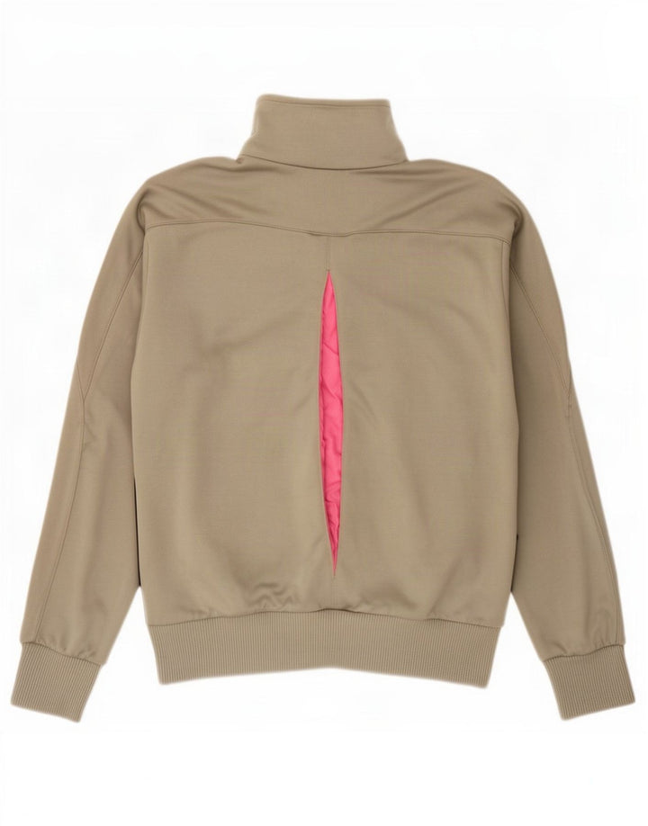 Jaqueta masculina de agasalho da Umbro, grande, cáqui, algodão colorblock