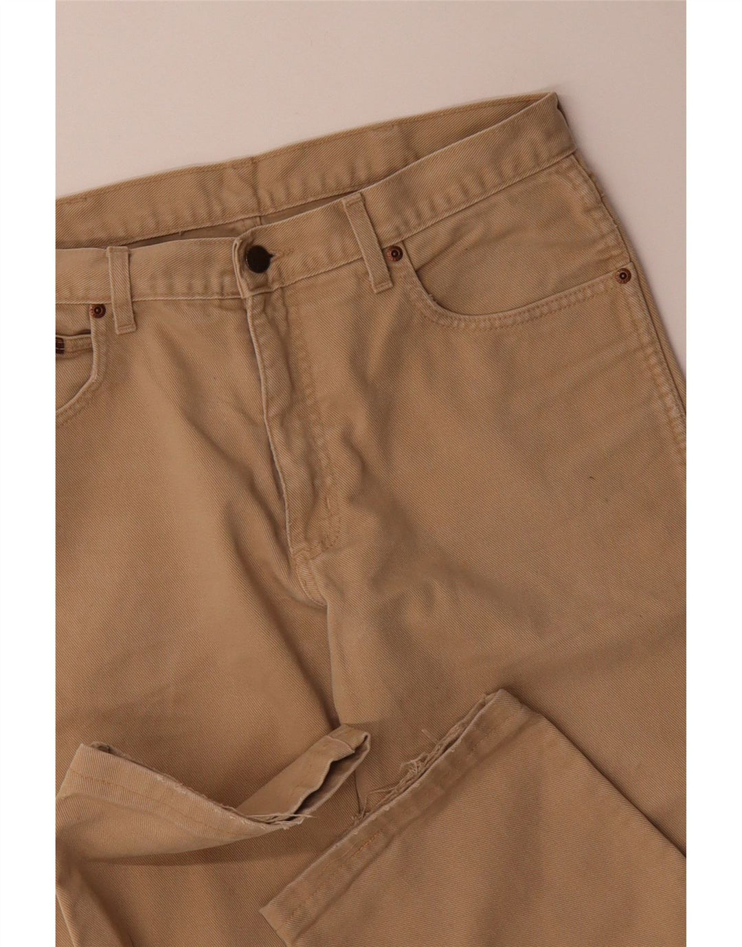 Calça jeans reta masculina WRANGLER W34 L27 algodão marrom