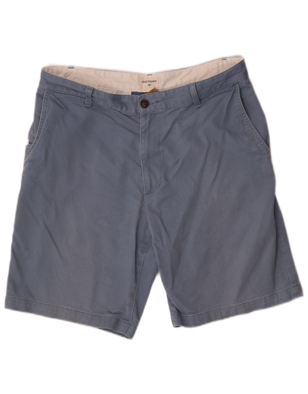 Shorts cargo masculino Dockers W34 grande algodão azul