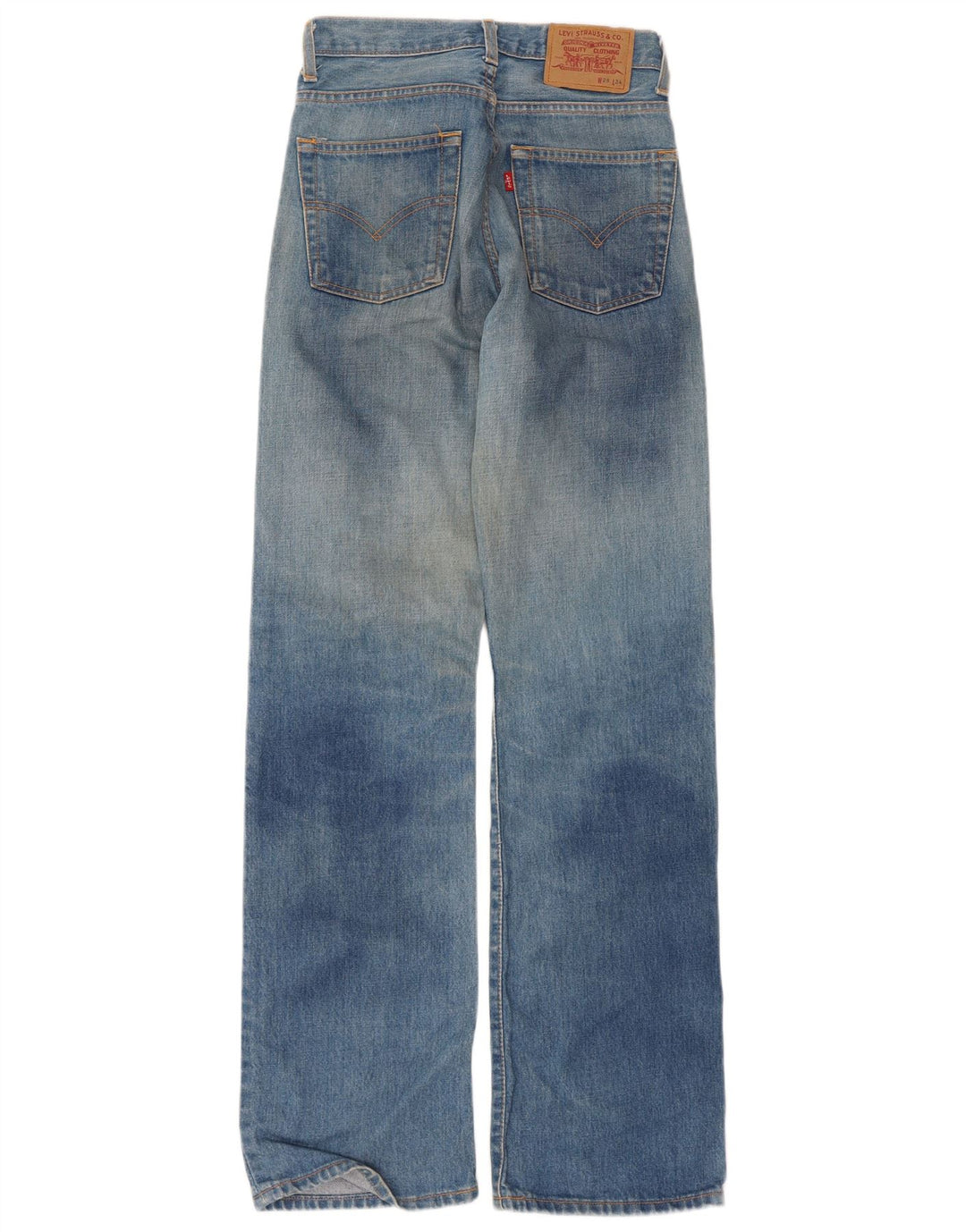 Jeans masculino de cintura alta Levi's W28 L34 azul algodão