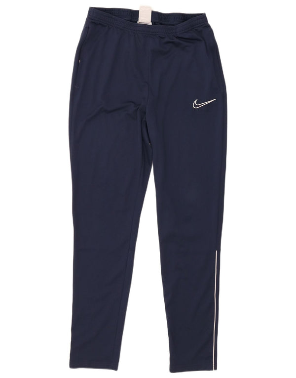 Calça de treino masculina Nike Dri Fit médio azul marinho poliéster