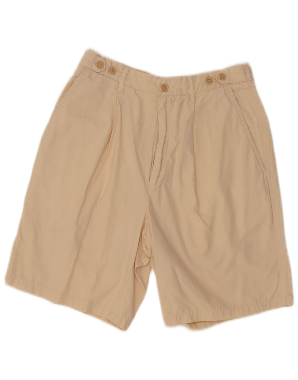 Seventy Mens Pegged Chino Shorts IT 46 Pequeno W28 Off White Cotton