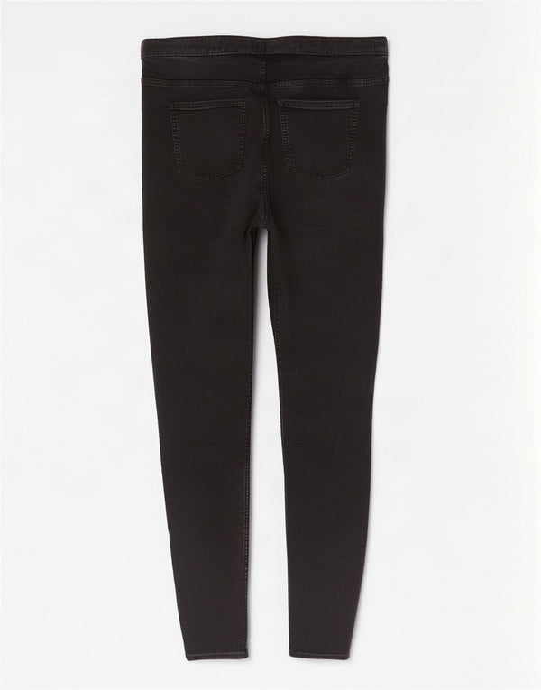 Calça jeans feminina Marks & Spencer UK 20 2XL W36 L26 algodão preto