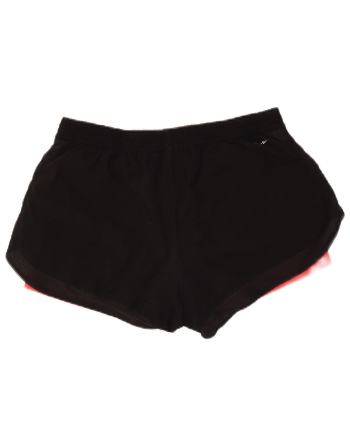 ADIDAS Womens Climalite Sport Shorts UK 12/14 Médio Preto Poliéster