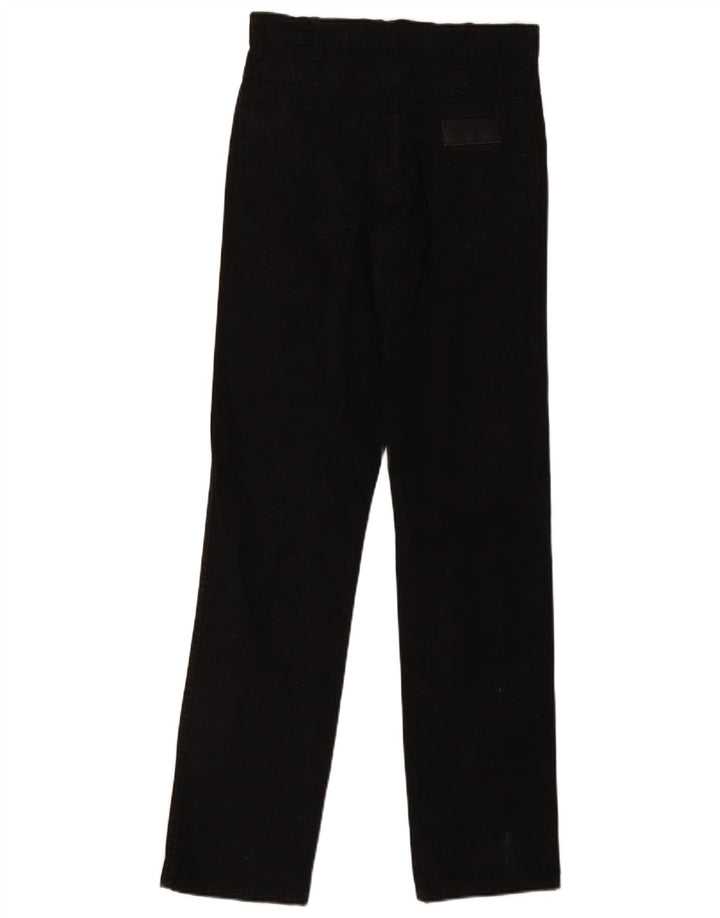 Wrangler Masculino Texas Stretch Straight Jeans W30 L34 Algodão Preto