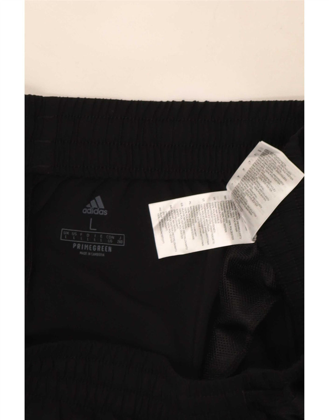 Calça de treino masculina Adidas grande poliéster preto