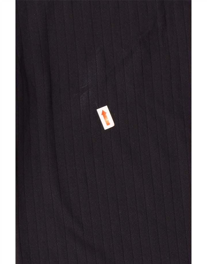 CALVIN KLEIN JEANS Top feminino manga comprida UK 12 médio azul marinho poliamida