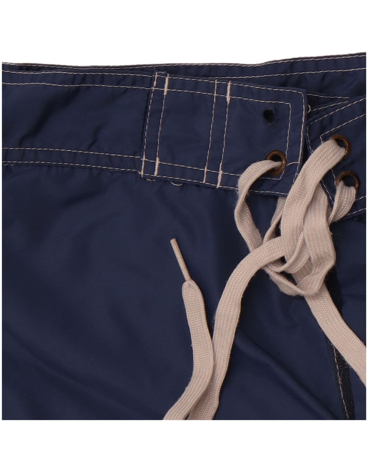 Shorts de natação masculino VINTAGE médio azul marinho