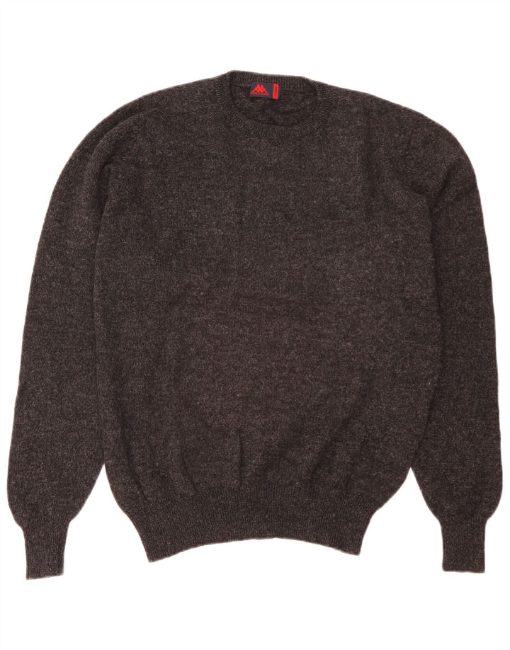 Suéter masculino Kappa com gola redonda XL lã preta