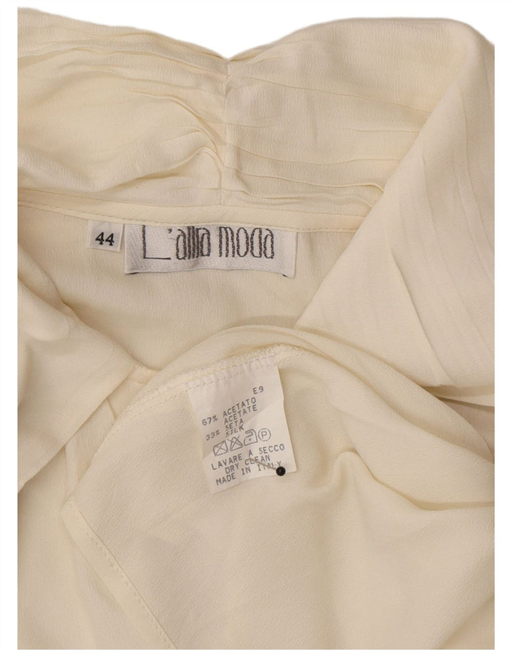 Blusa feminina oversized L'altra Moda IT 44 médio off white acetato