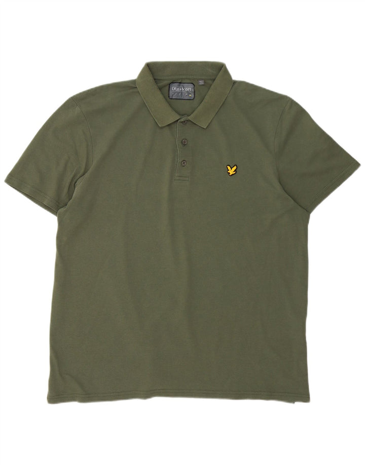 Camisa polo masculina Lyle & Scott 2XL algodão verde