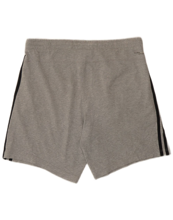 Adidas Mens Climalite Sport Shorts Pequeno Algodão Cinza