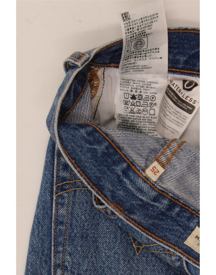 Saia jeans feminina Levi's W25 XS azul algodão