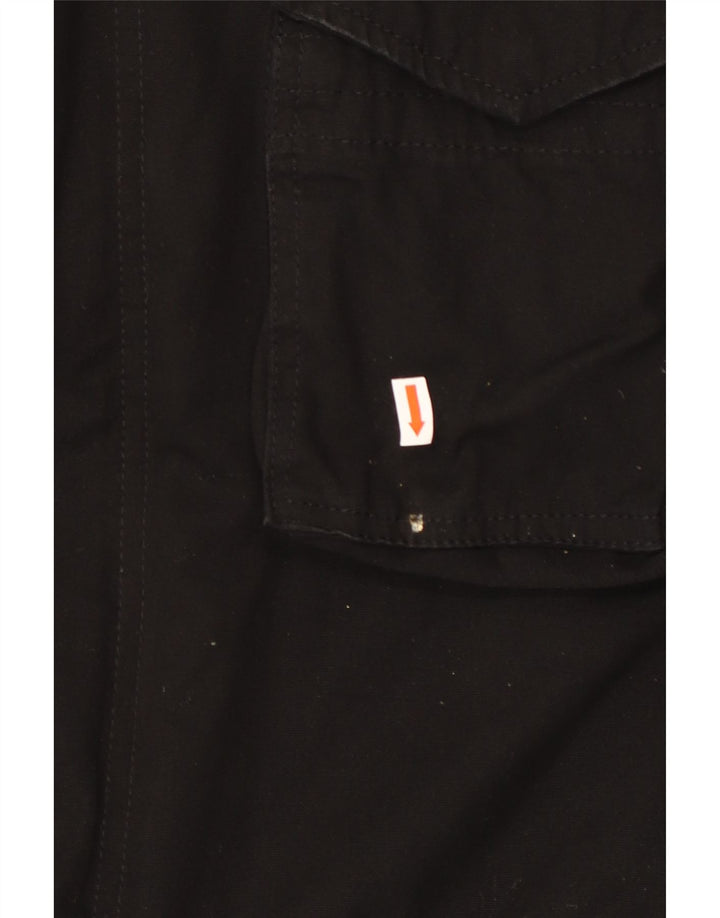 Jaqueta militar masculina com capuz gráfico BRANDIT Reino Unido 40 poliéster preto grande