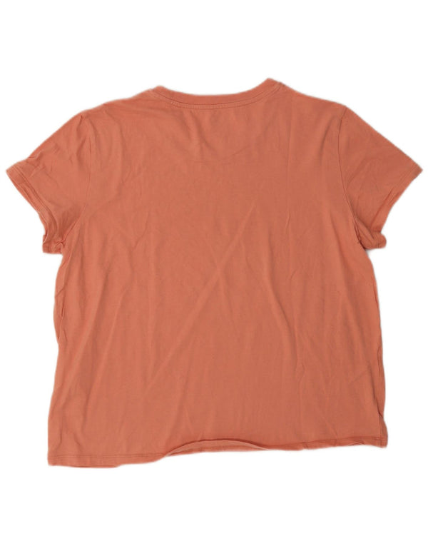 Camiseta feminina gráfica Levi's UK 18 XL algodão rosa