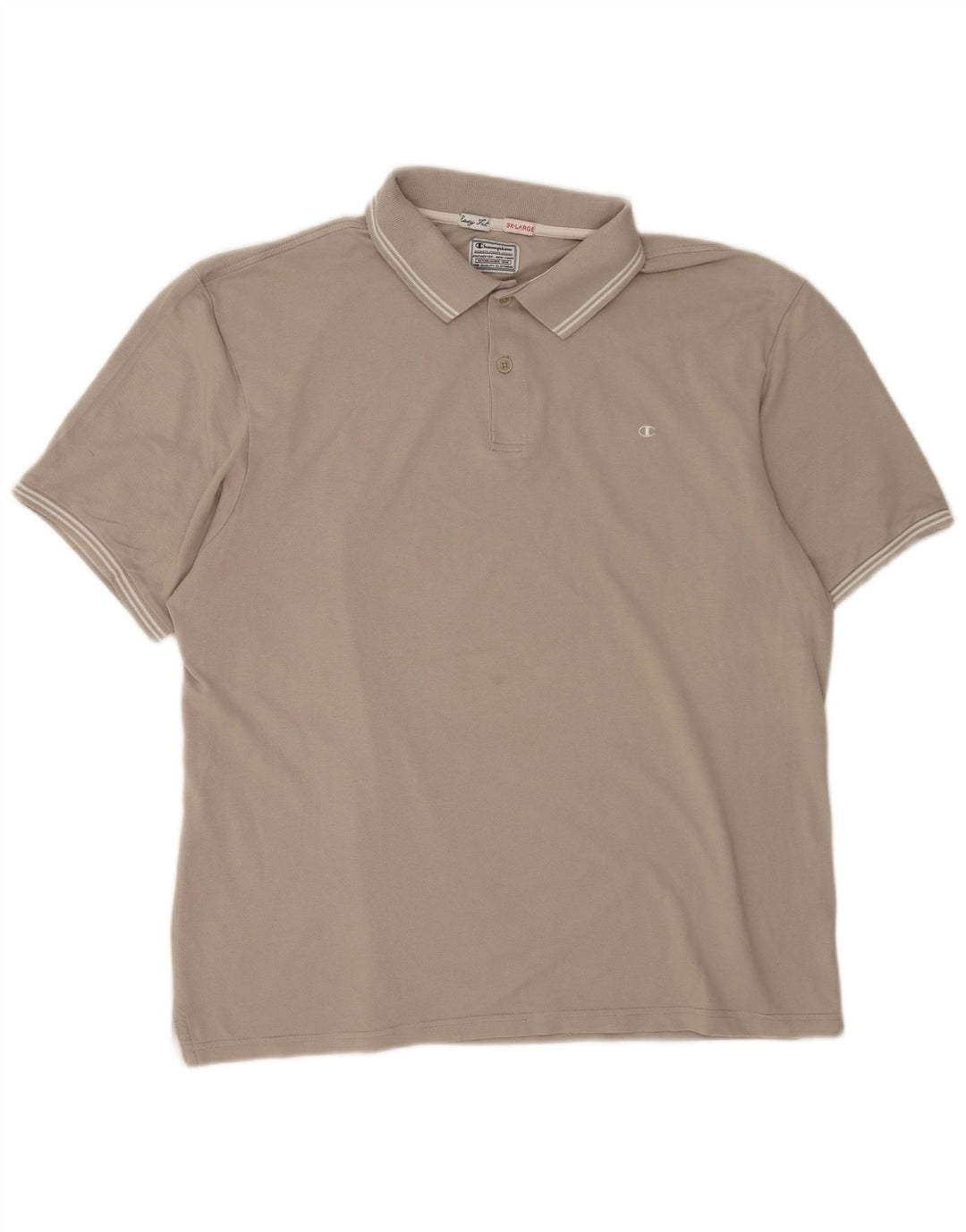 Camisa polo masculina Champion Easy Fit 3XL algodão cinza