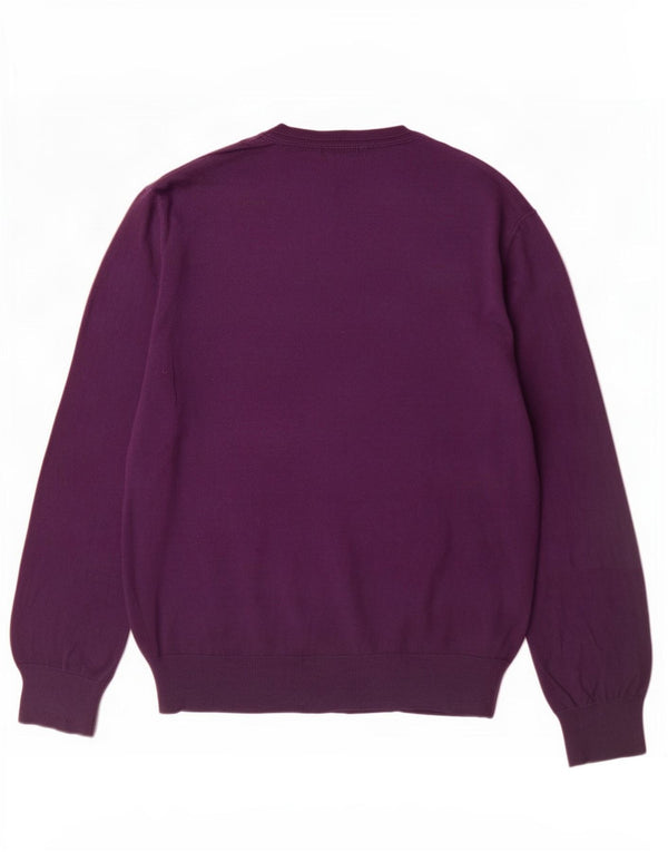 Suéter masculino Gap com decote em V XL algodão roxo