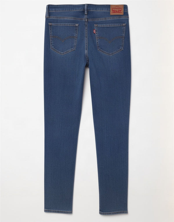 Calça jeans feminina Levi's 711 skinny W32 L28 azul algodão