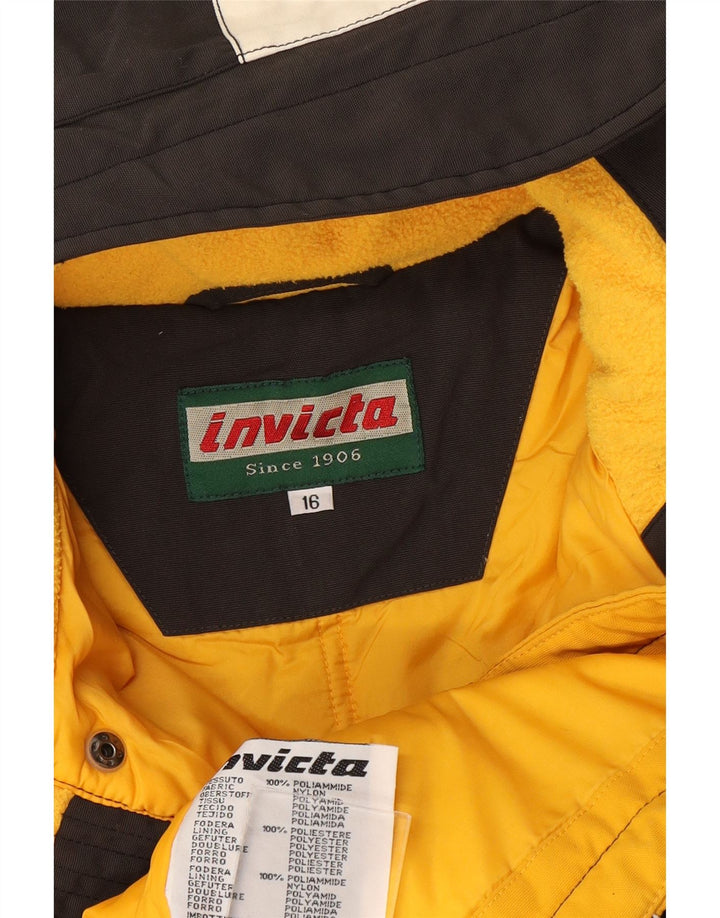 Jaqueta corta-vento gráfica Invicta Boys 15-16 anos preto poliamida
